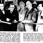 Richard Ogilvie, later to be Illinois Gov., cuts ribbon for Chelsea House opening June 29 1967